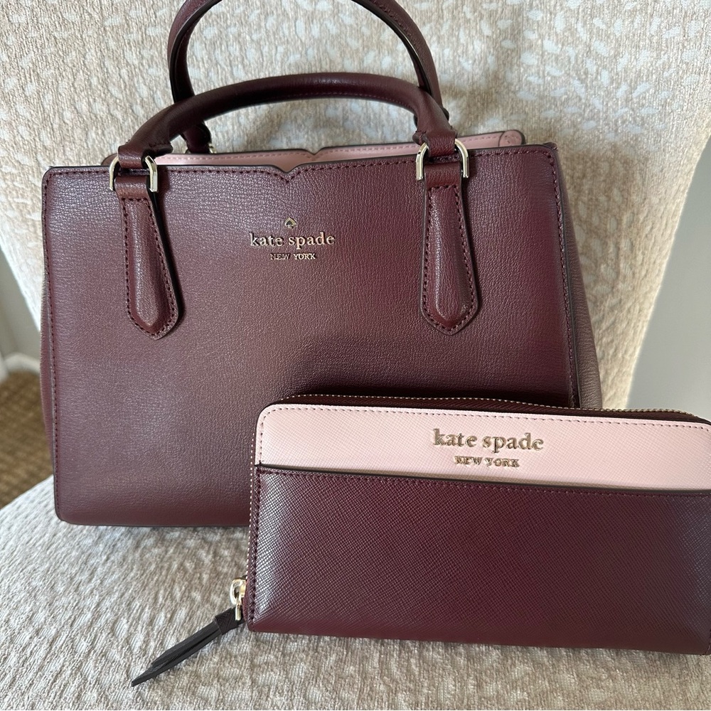 Kate Spade Tippy Small Triple Compartment Satchel and Wallet